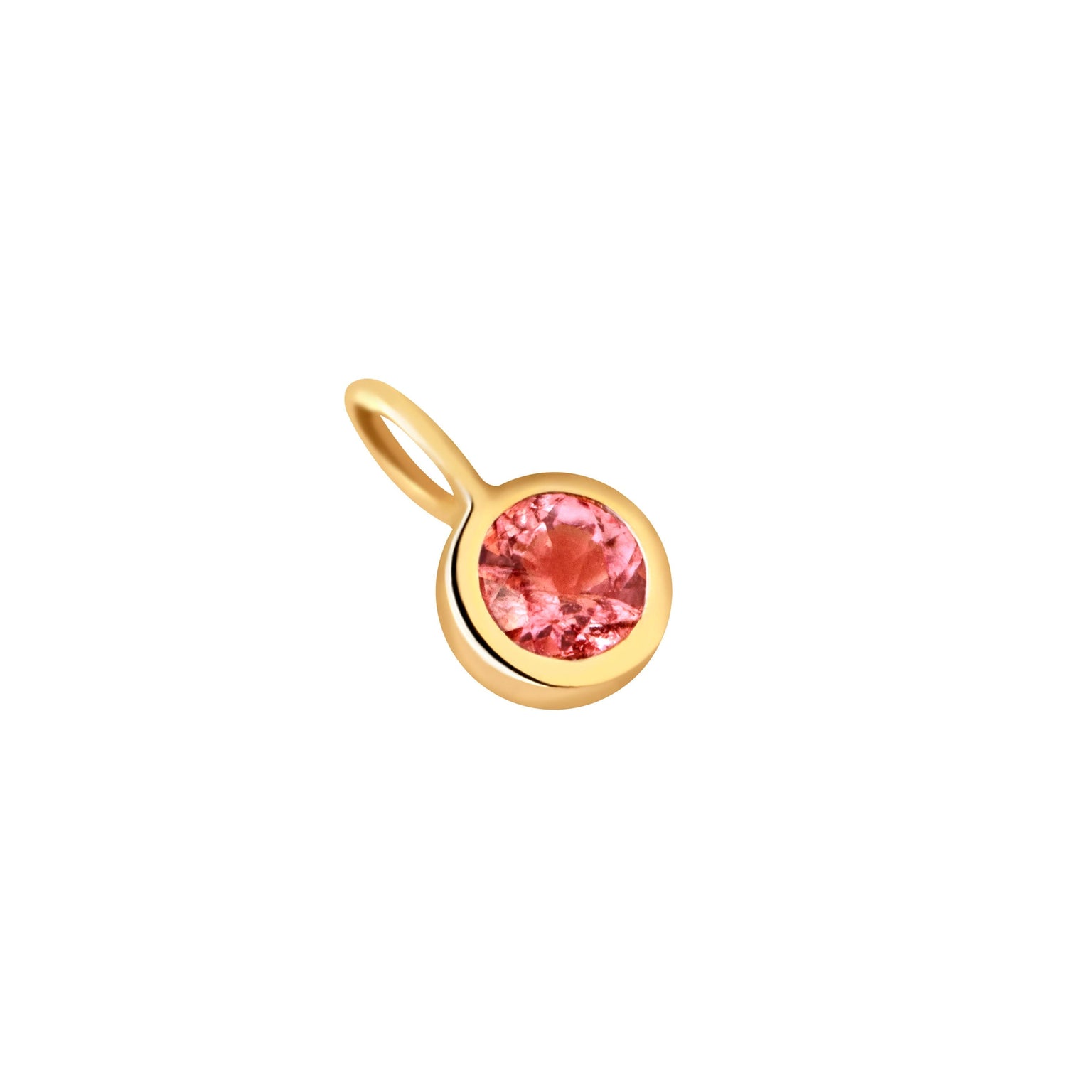 Birthstone Charms - Garnet Friendship Charm 9k Gold - Welding Charm - Astrid &amp; Miyu