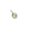 Birthstone Charms - Peridot Affirmation Charm 9k White Gold - Welding Charm - Astrid &amp; Miyu