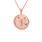 18k Rose Gold Plated Jewellery - Cancer Zodiac Pendant Necklace in Rose Gold - Zodiac Pendant - Astrid &amp; Miyu