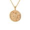18k Gold Plated Jewellery - Gemini Zodiac Pendant Necklace in Gold - Zodiac Pendant - Astrid &amp; Miyu