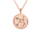 18k Rose Gold Plated Jewellery - Virgo Zodiac Pendant Necklace in Rose Gold - Zodiac Pendant - Astrid &amp; Miyu