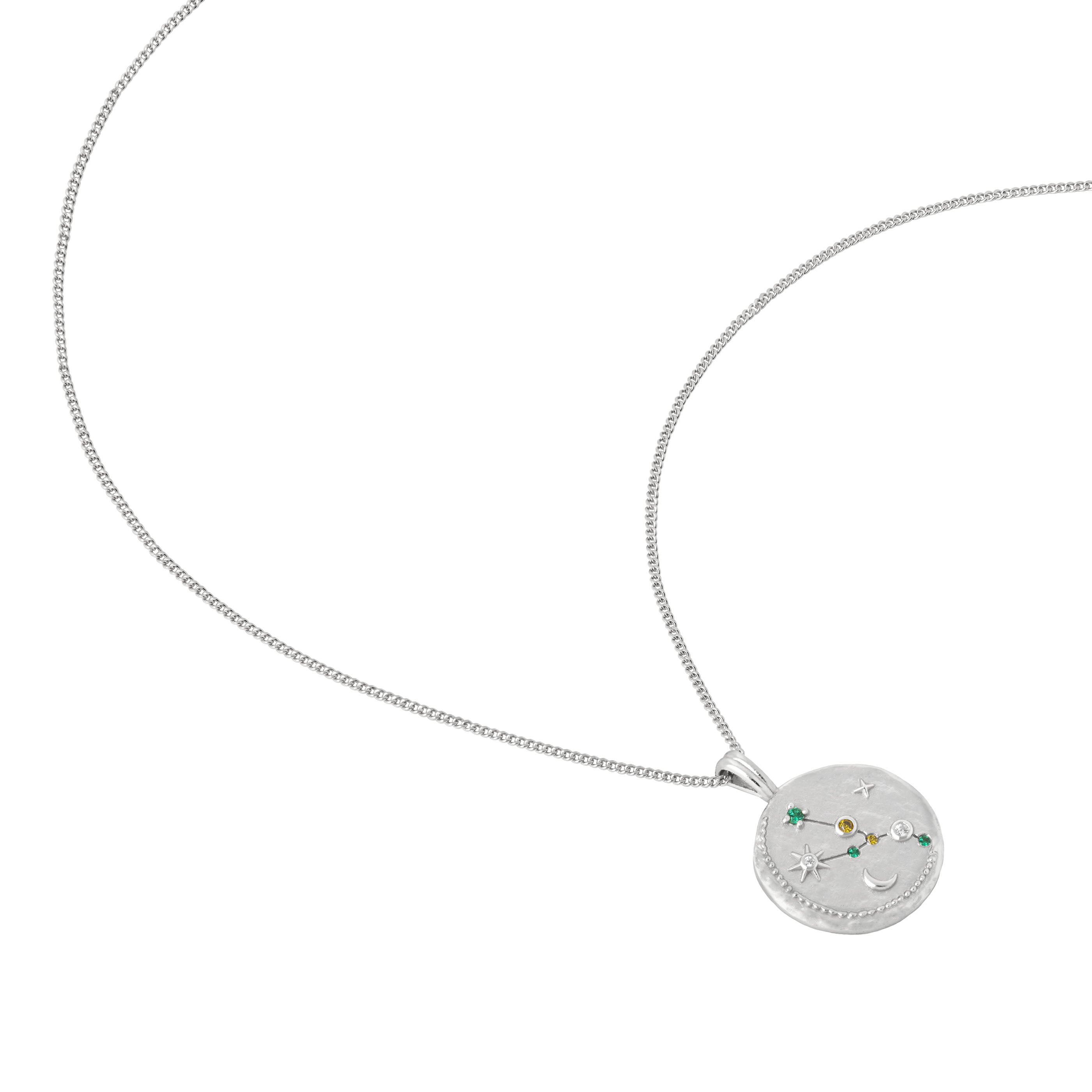 Core Collection SS23 - Taurus Zodiac Pendant Necklace in Silver - Zodiac Pendant - Astrid &amp; Miyu