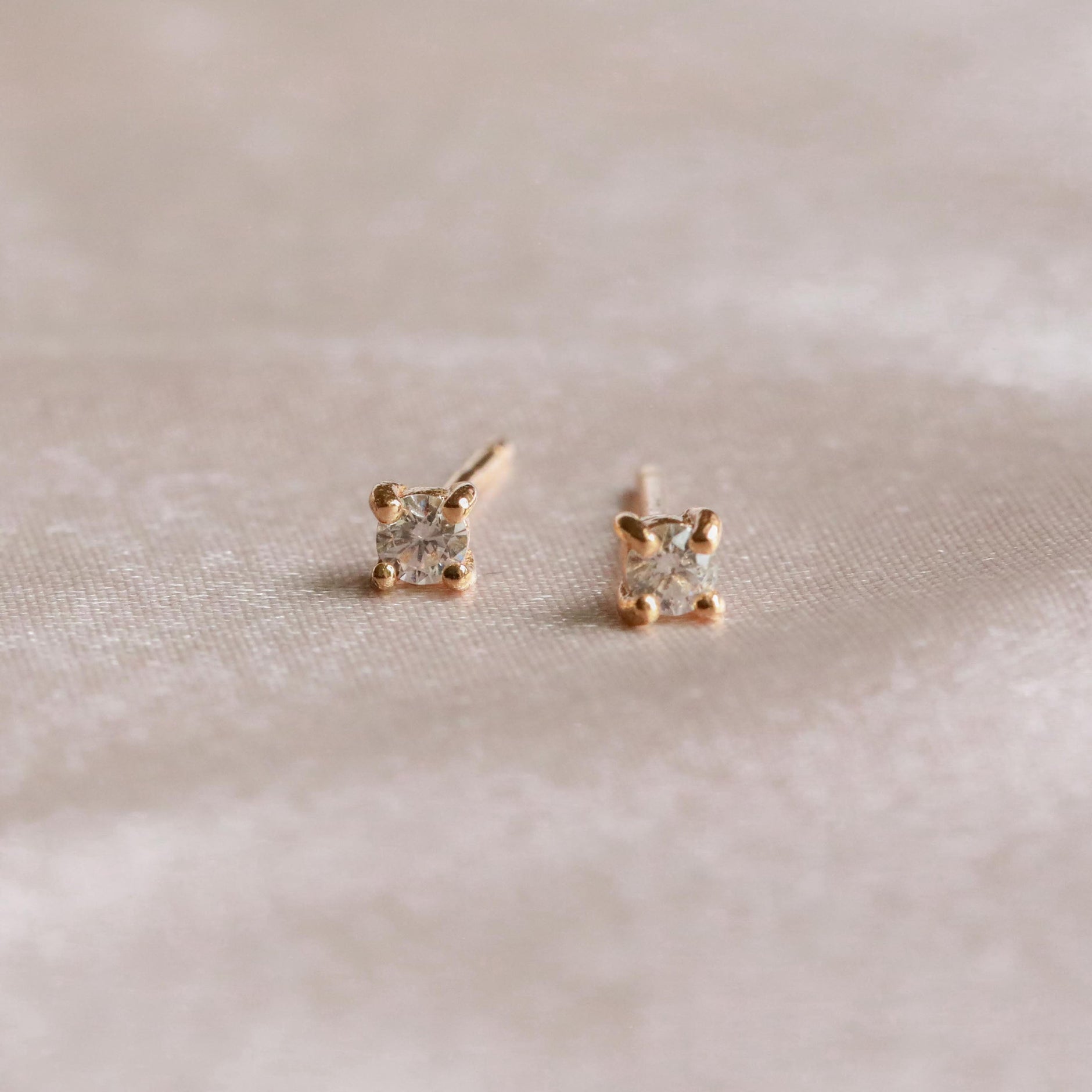 April Birthstone Gold Studs | Astrid & Miyu Earrings