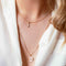 Arrow Necklace Charm in Gold on fine twist chain\
