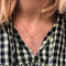 Arrow Necklace Charm in Gold on fine twist chain