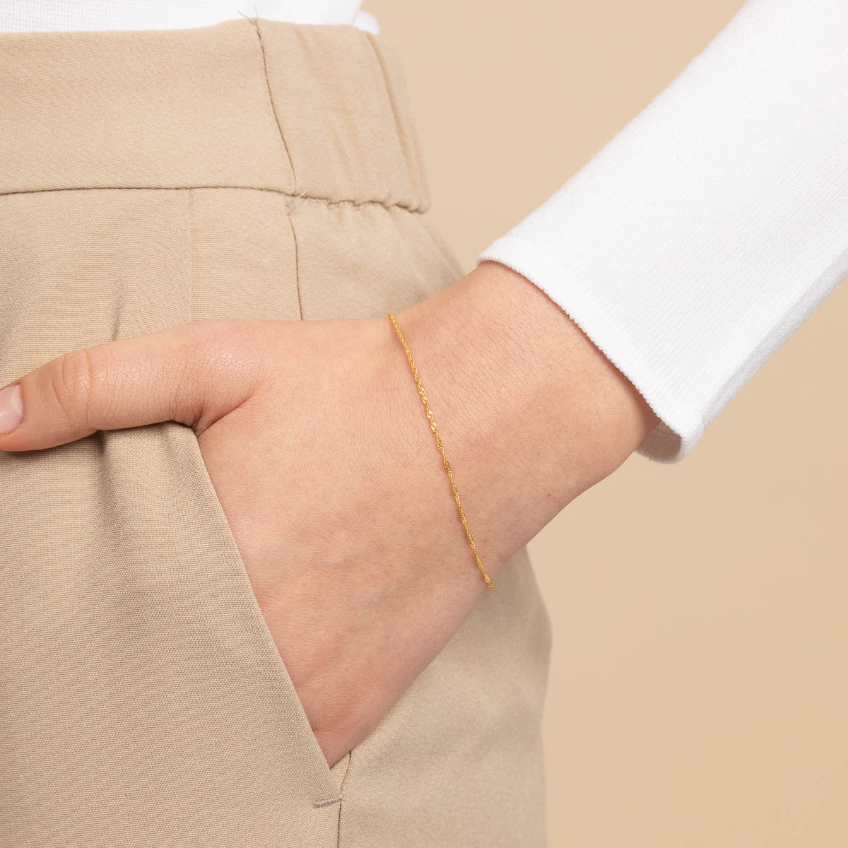 Astrid 9k Gold Chain Bracelet Astrid & Miyu Bracelets