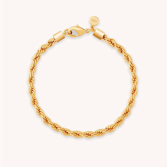 Rope Bold Chain Bracelet in Gold
