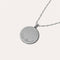 Sagittarius Bold Zodiac Pendant Necklace in Silver back