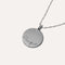 Scorpio Bold Zodiac Pendant Necklace in Silver back