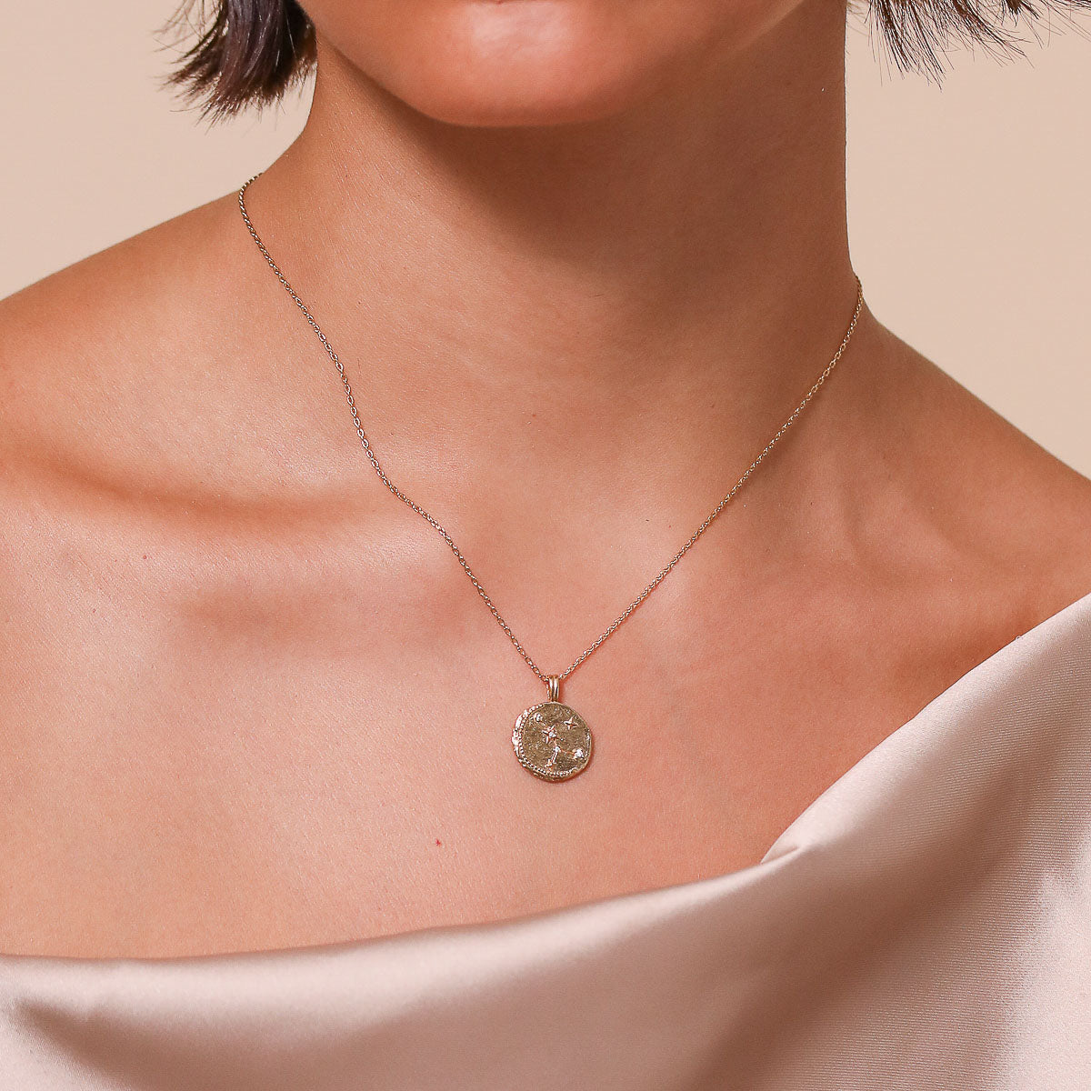 Cancer Zodiac Pendant Necklace | JENNY BIRD