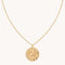 Cancer Bold Zodiac Pendant Necklace in Gold