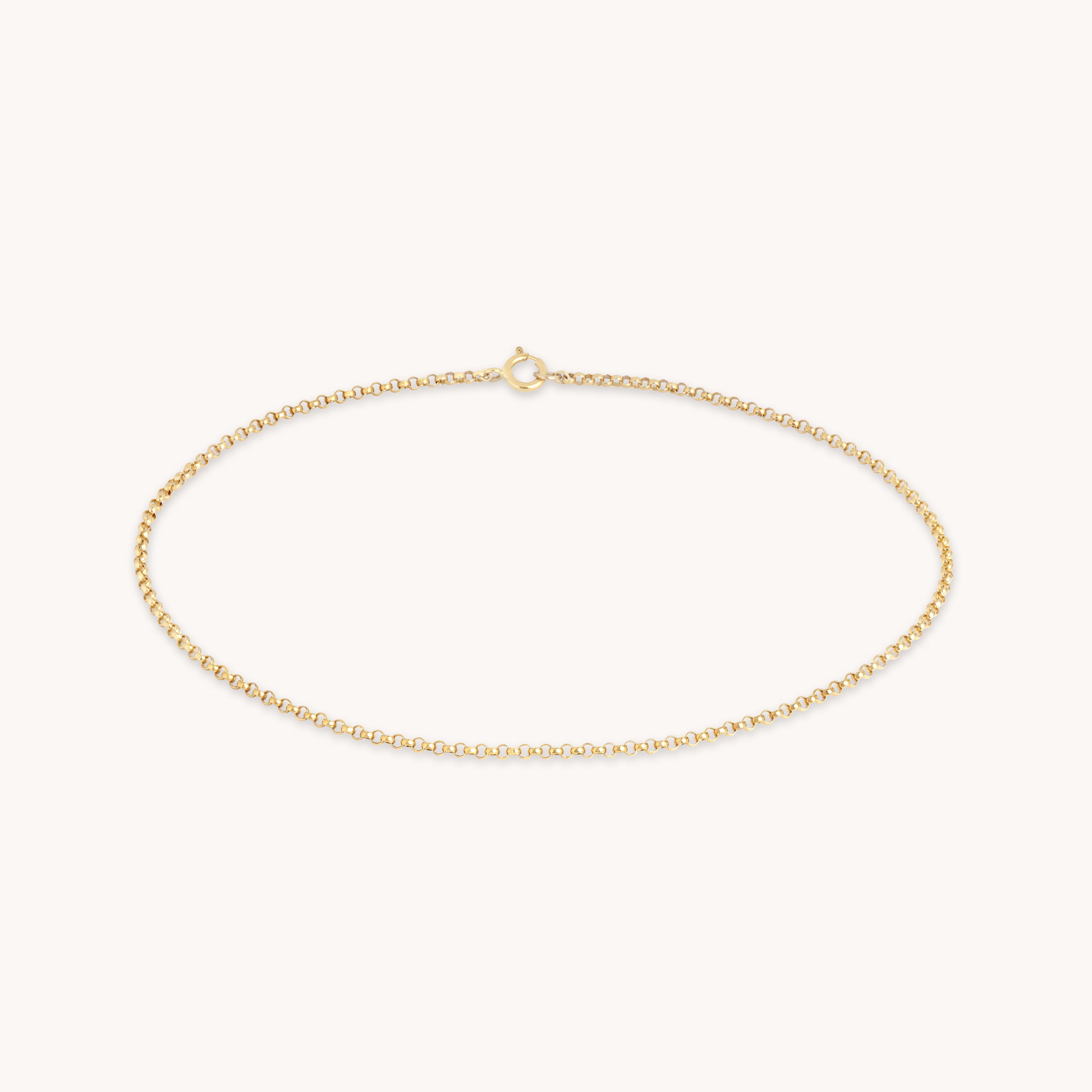 Chelsea Chain Anklet in Solid Gold