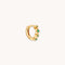 Cosmic Emerald Hoop 6.5mm in Gold
