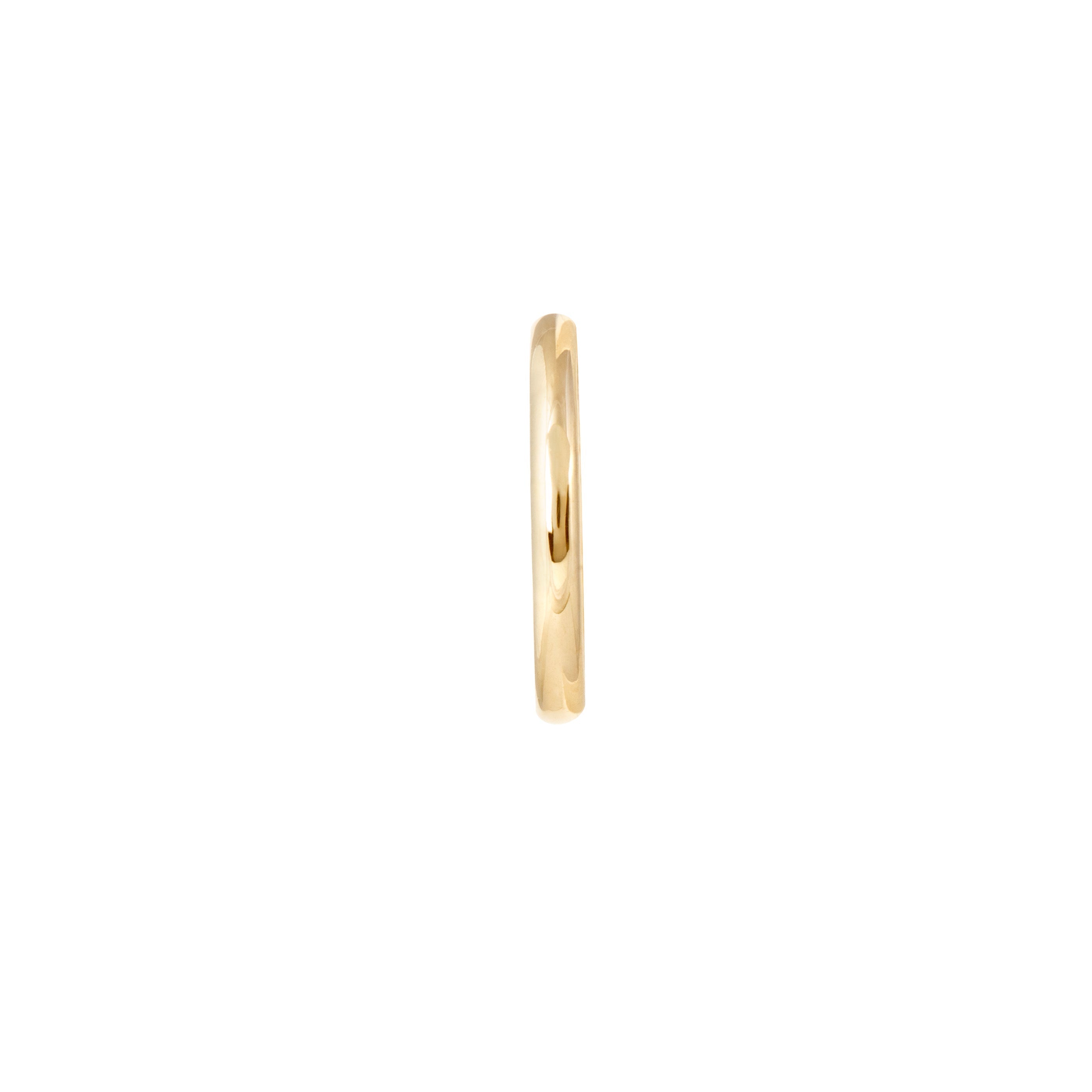 Solid Gold Simple Piercing Hoop