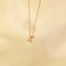 Flat lay shot of Z Initial Pendant Necklace in Gold