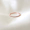 18k Rose Gold Plated Jewellery - Iridescent Crystal Ring in Rose Gold - Band Ring - Astrid &amp; Miyu