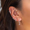 Jewelled Clicker in Silver worn in helix