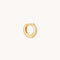 Jewelled Crystal Hoop 6.5mm Gold cut out