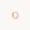 Jewelled Crystal Hoop 6.5mm Rose Gold Cut out