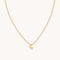 C Initial Pendant Necklace in Gold