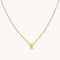 K Initial Pendant Necklace in Gold