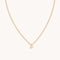 S Initial Pendant Necklace in Gold