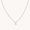 G Initial Pendant Necklace in Silver