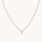 Y Initial Pendant Necklace in Silver