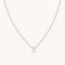 Z Initial Pendant Necklace in Silver