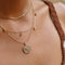 18k Gold Plated Jewellery - Olivine Charm Necklace in Gold - Pendant Necklace - Astrid &amp; Miyu