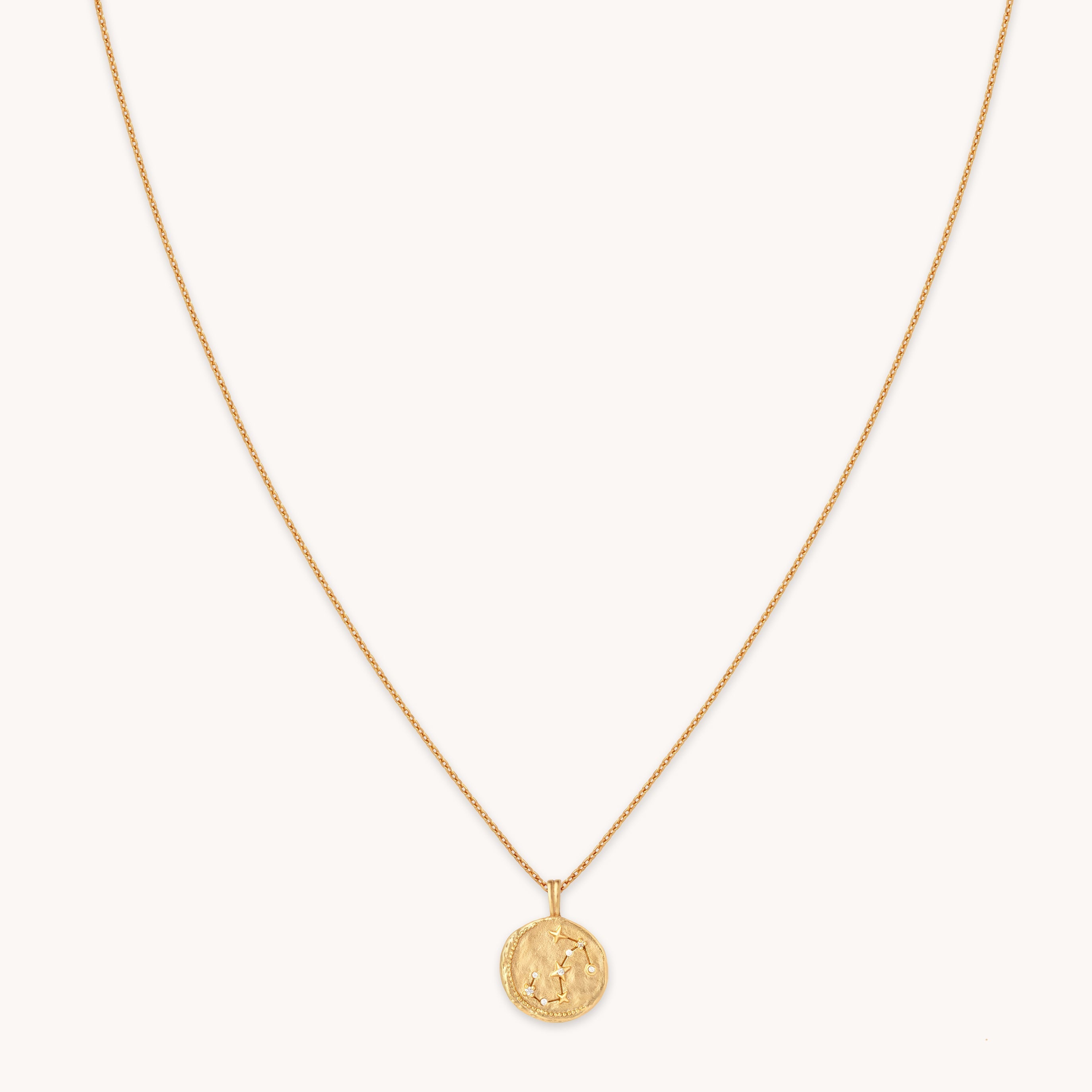 Scorpio Zodiac Pendant Necklace in Gold