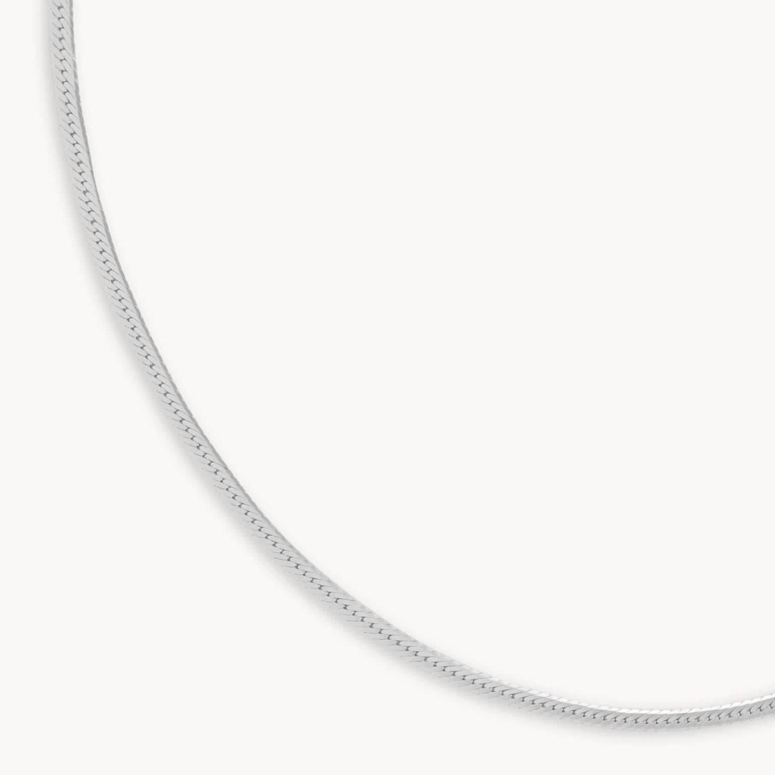 Snake Chain Necklace - Sterling Silver