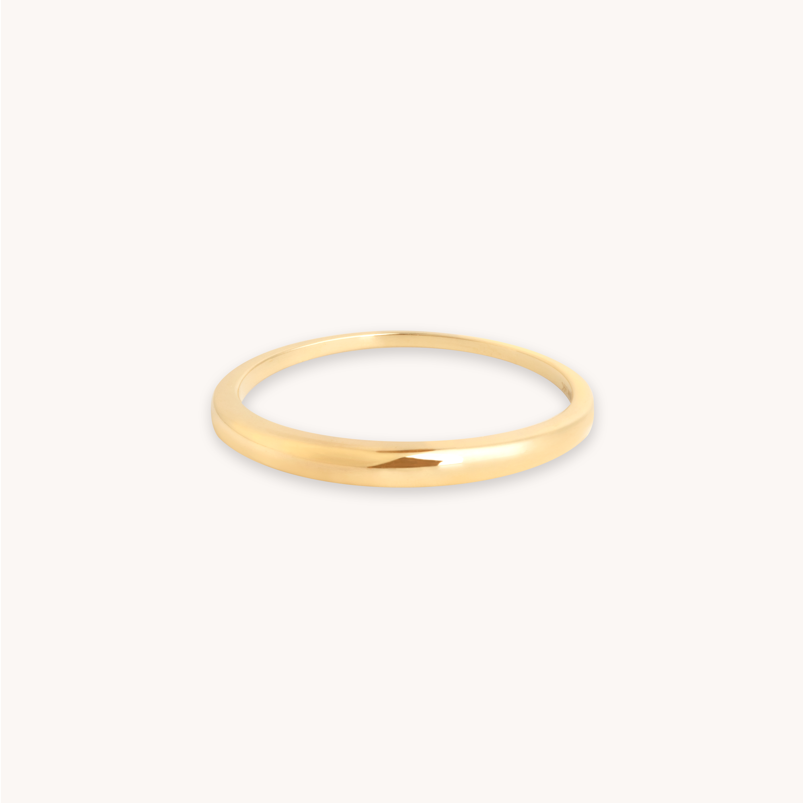 Gwen Thin Name Ring - 14K Solid Gold - Oak & Luna