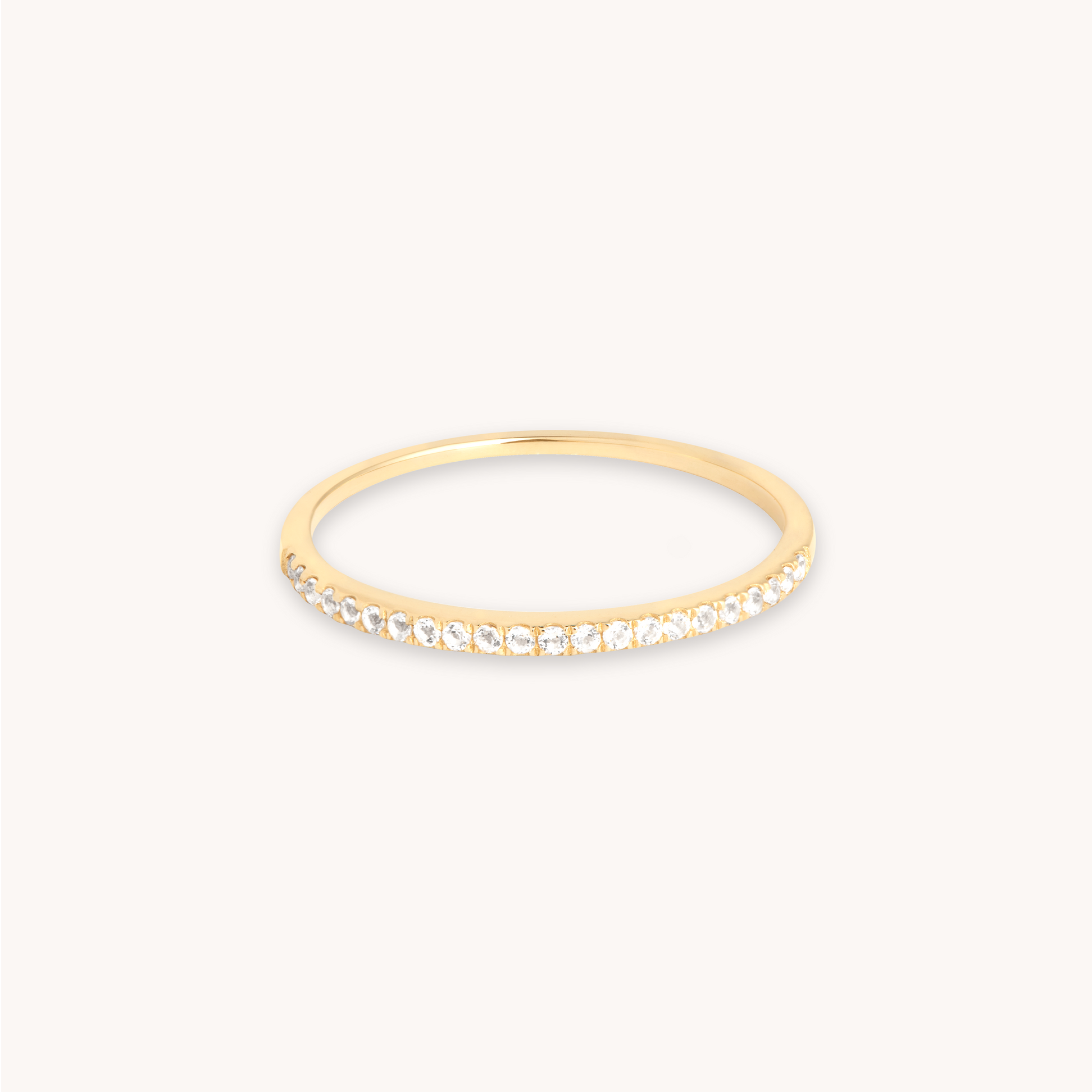 Solid Gold Topaz Stacking Ring Astrid & Miyu Rings