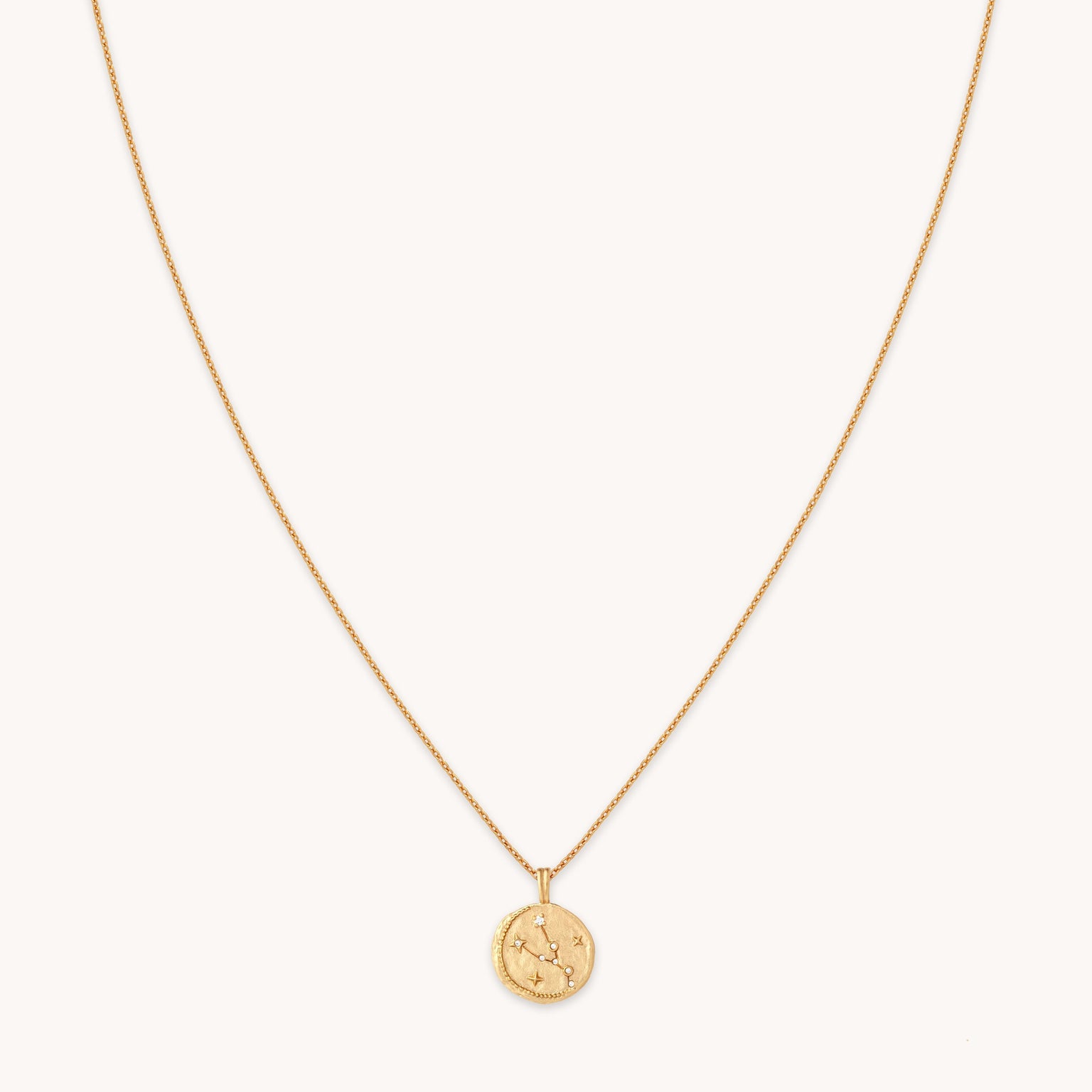 Taurus Zodiac Pendant Necklace in Gold