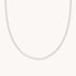 Tennis Chain Necklace in Silver