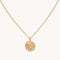 Capricorn Zodiac Pendant Necklace in Gold