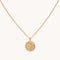 Gemini Zodiac Pendant Necklace in Gold