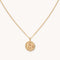 Leo Zodiac Pendant Necklace in Gold