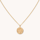 Libra Zodiac Pendant Necklace in Gold