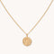 Libra Zodiac Pendant Necklace in Gold