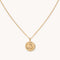 Pisces Zodiac Pendant Necklace in Gold