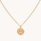 Sagittarius Zodiac Pendant Necklace in Gold