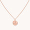 Pisces Zodiac Pendant Necklace in Rose Gold