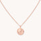 Scorpio Zodiac Pendant Necklace in Rose Gold