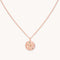 Taurus Zodiac Pendant Necklace in Rose Gold