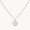 Aries Zodiac Pendant Necklace in Silver