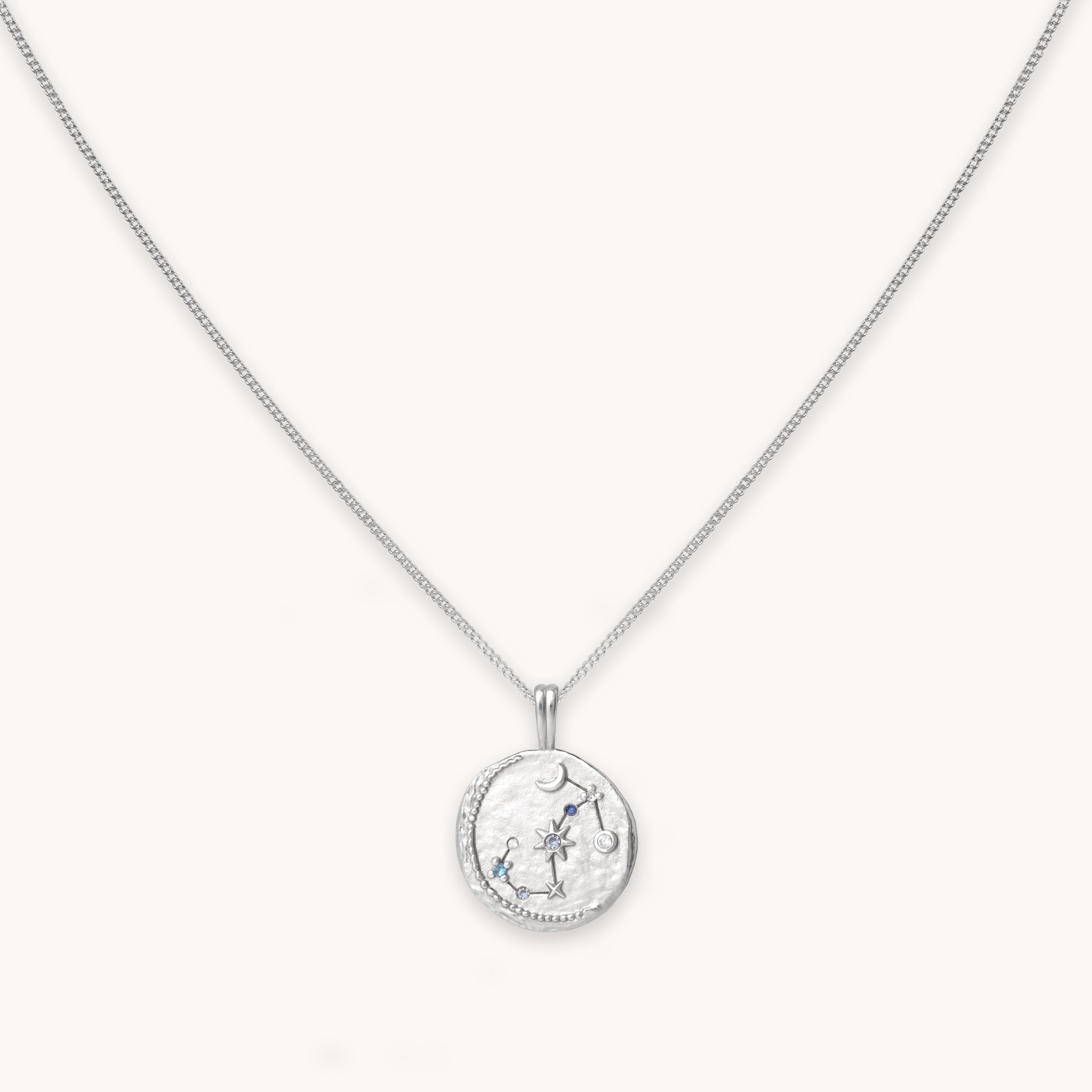 Scorpio Zodiac Pendant Necklace in Silver