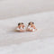 18k Rose Gold Plated Jewellery - Baguette Crystal Stud Earrings in Rose Gold - Stud Earrings - Astrid &amp; Miyu