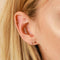 18k Rose Gold Plated Jewellery - Baguette Crystal Stud Earrings in Rose Gold - Stud Earrings - Astrid &amp; Miyu